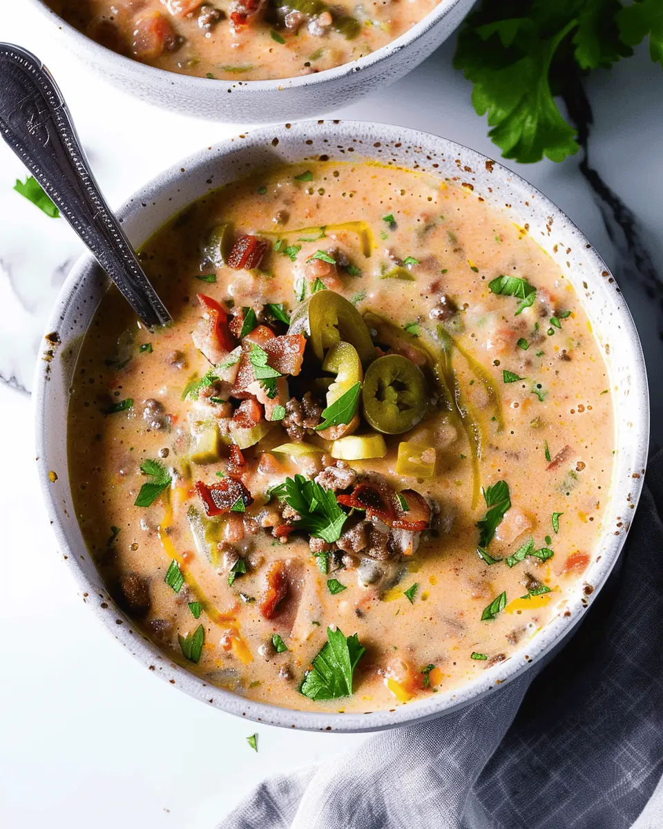 Bacon Cheeseburger Soup: Easy Dairy-Free, Paleo Comfort Food