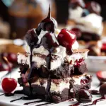 Black Forest Brownie Sundae Stack