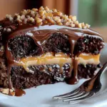 Chocolate Caramel Toffee Crunch Cake