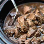 Cooker Beef Tips with Gravy