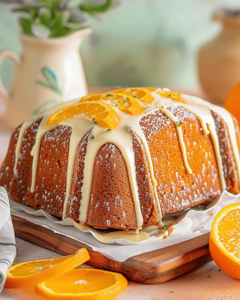 Orange Pound Cake Delight: A Simple Recipe for Happy Moments