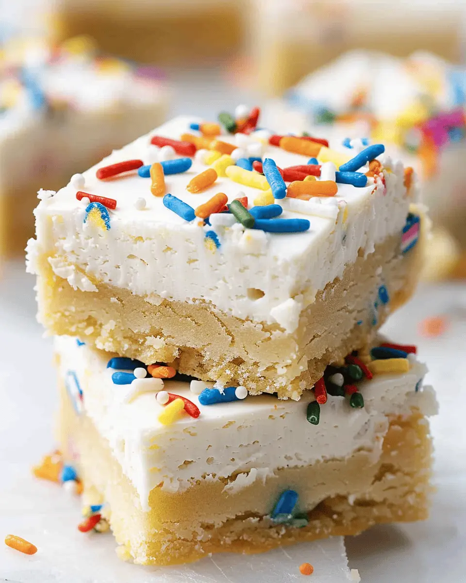 Birthday Sugar Cookie Bars: The Best Easy Treat for Celebrations