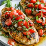 Bruschetta Chicken – Juicy Balsamic Chicken with Garlic, Basil, and Cherry Tomatoes