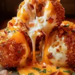Buffalo Chicken Bacon Loaded Mozzarella Bombs