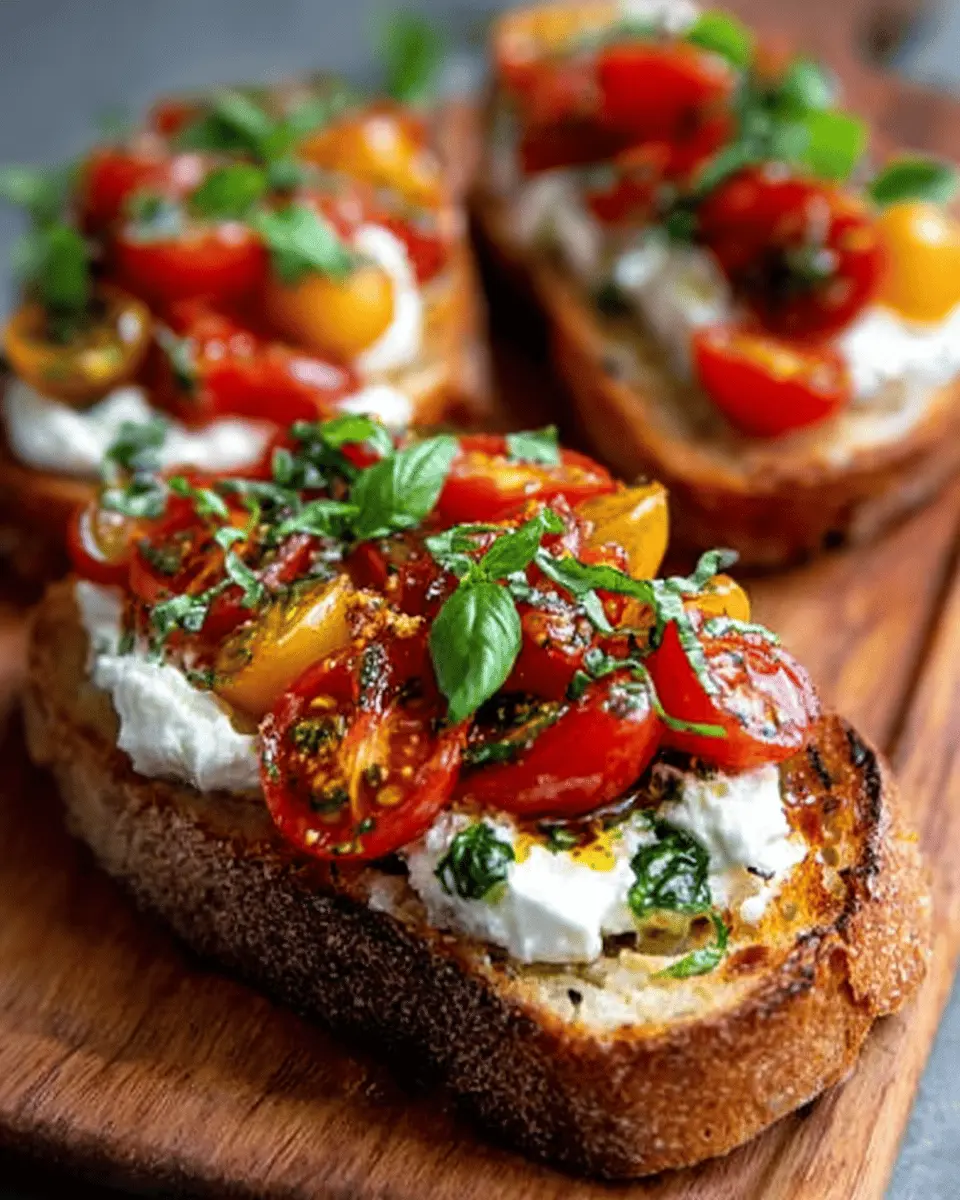 Burrata Bruschetta with Tomato & Basil: Easy, Indulgent Delight