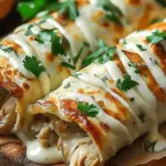 Cheesy Garlic Chicken Wraps