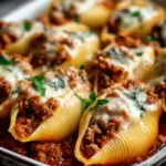 Creamy Ricotta Beef Stuffed Shells Pasta