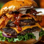 Doritos BBQ Ranch Smash Burger with Cheddar Flood