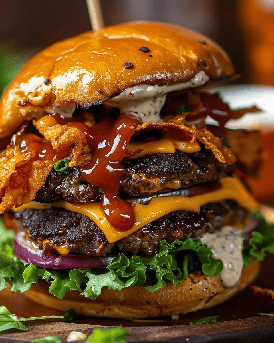 Doritos BBQ Ranch Smash Burger: Juicy Cheddar Flood Delight