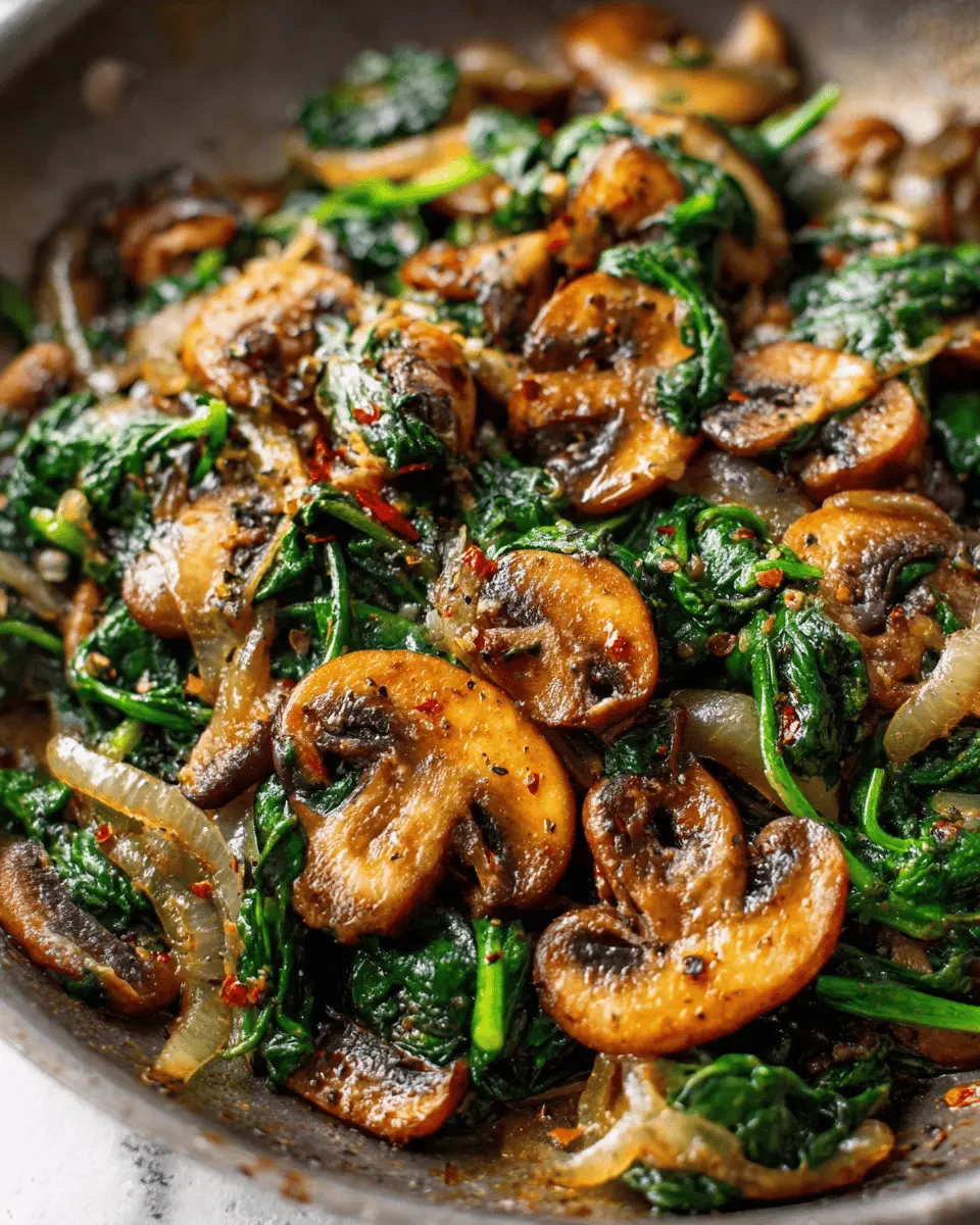 Easy Sautéed Spinach with Mushrooms & Onions: A Healthy Delight