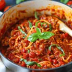 Homemade Spaghetti Sauce – Rich, Meaty, and Delicious
