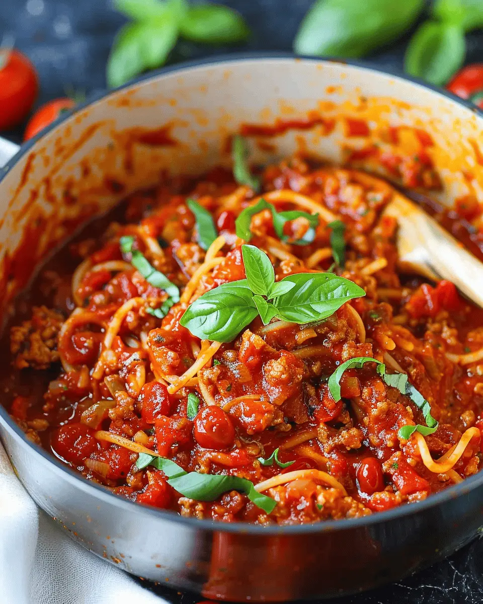 Homemade Spaghetti Sauce: Rich, Meaty, and Comforting Bliss