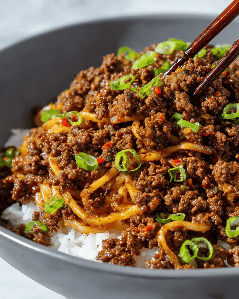 Mongolian Ground Beef: Easy and Flavorful Weeknight Delight