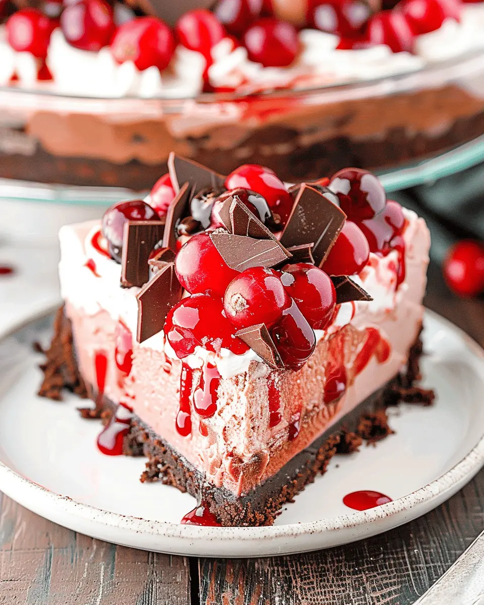 No Bake Black Forest Cheesecake: The Indulgent Easy Delight