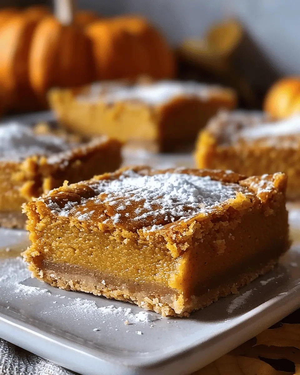 Pumpkin Pie Bars: Easy, Indulgent Treat for Fall Gatherings