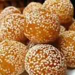 Pumpkin Sesame Balls