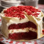 Red Velvet Cream Cheese Pound Cake with Cream Cheese Frosting