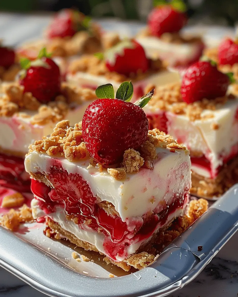 Strawberry Crunch Cheesecake Chunks: Easy Decadent Treats at Home