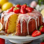 Strawberry Lemonade Pound Cake