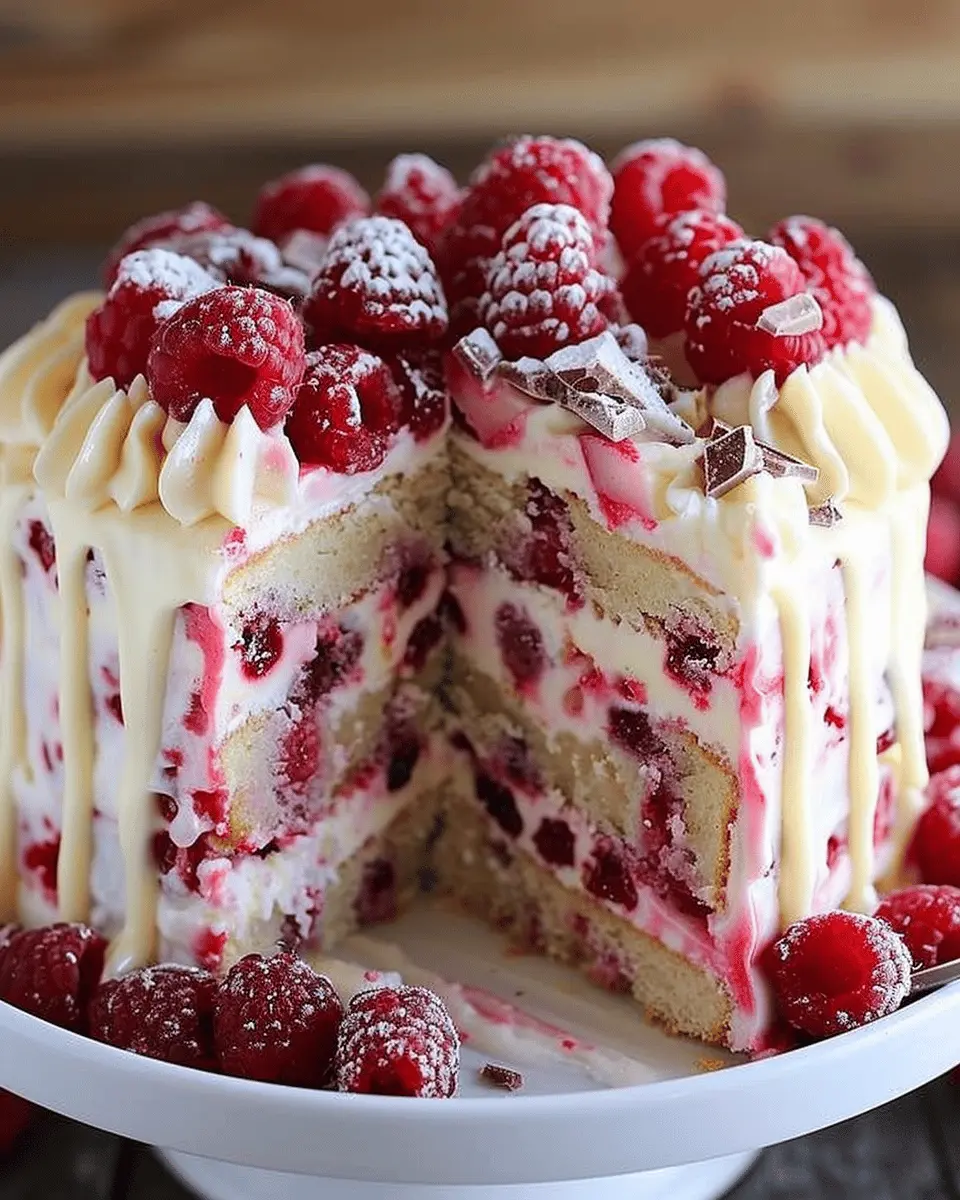 White Chocolate Raspberry Poke Cake Recip: Indulgent Summer Delight