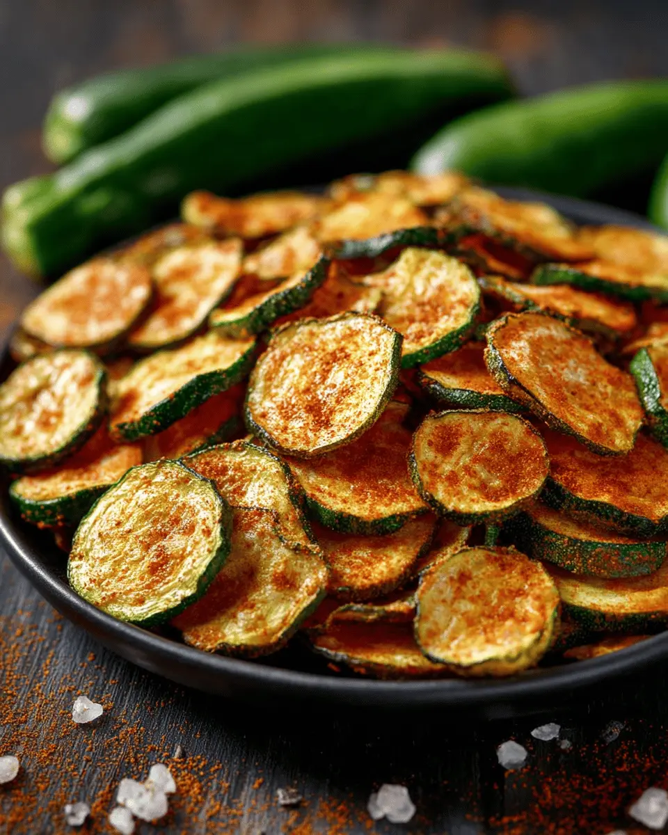 Zucchini Chips with Paprika and Salt: A Crispy Snack Delight
