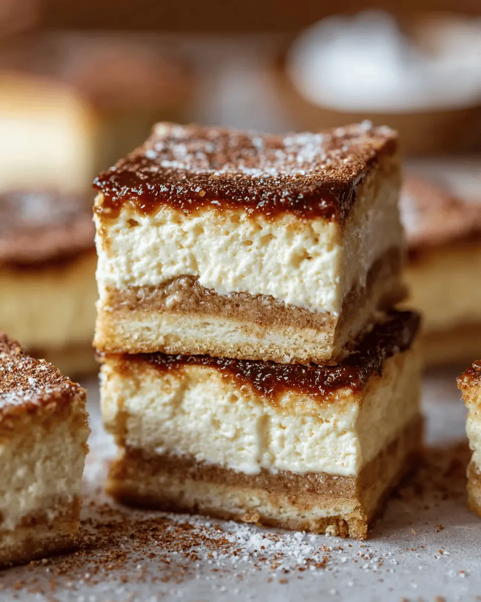 Churro Cheesecake Bars: Easy Cinnamon Sugar Delight at Home