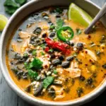 Smoky Poblano Chicken & Black Bean Soup