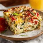 Veggie-Packed Cottage Cheese Egg Bake