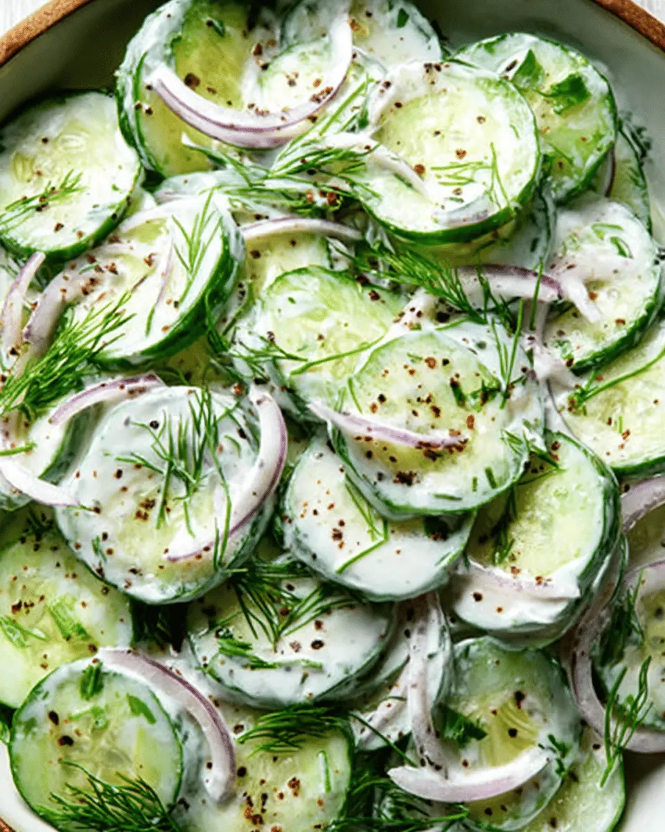 Creamy Cucumber Salad with Turkey Bacon: Easy Summer Delight