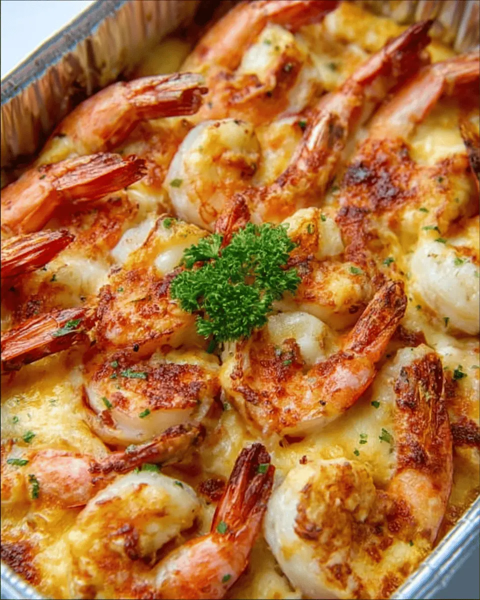 Cheesy Shrimp Bake: A Comforting & Indulgent Seafood Delight