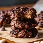 Easy No Bake Chocolate Peanut Butter Cookies