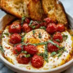 Hot Honey Tomato Burrata Dip