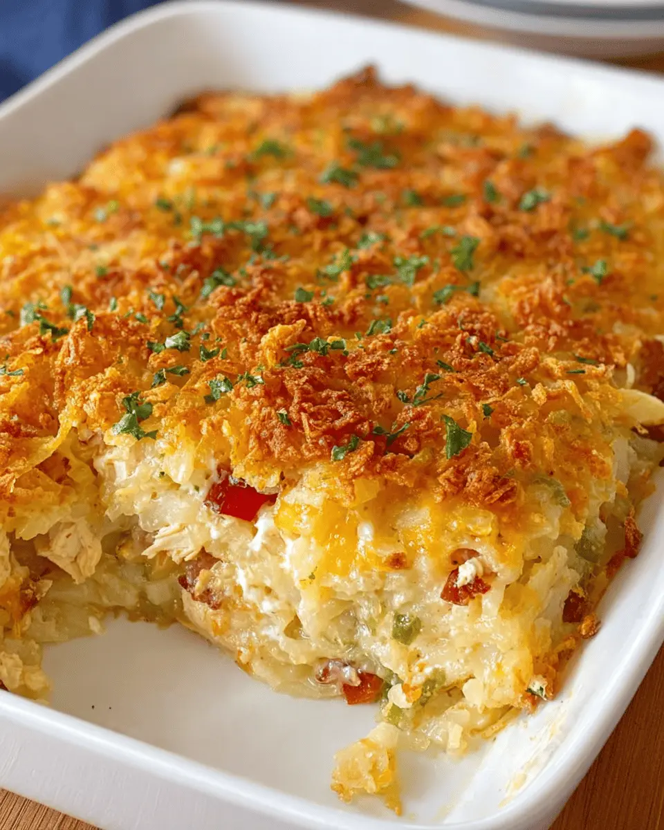 Chicken Hashbrown Casserole: A Juicy Delight with Turkey Bacon