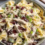 Creamy Turkey Cranberry Pasta Salad