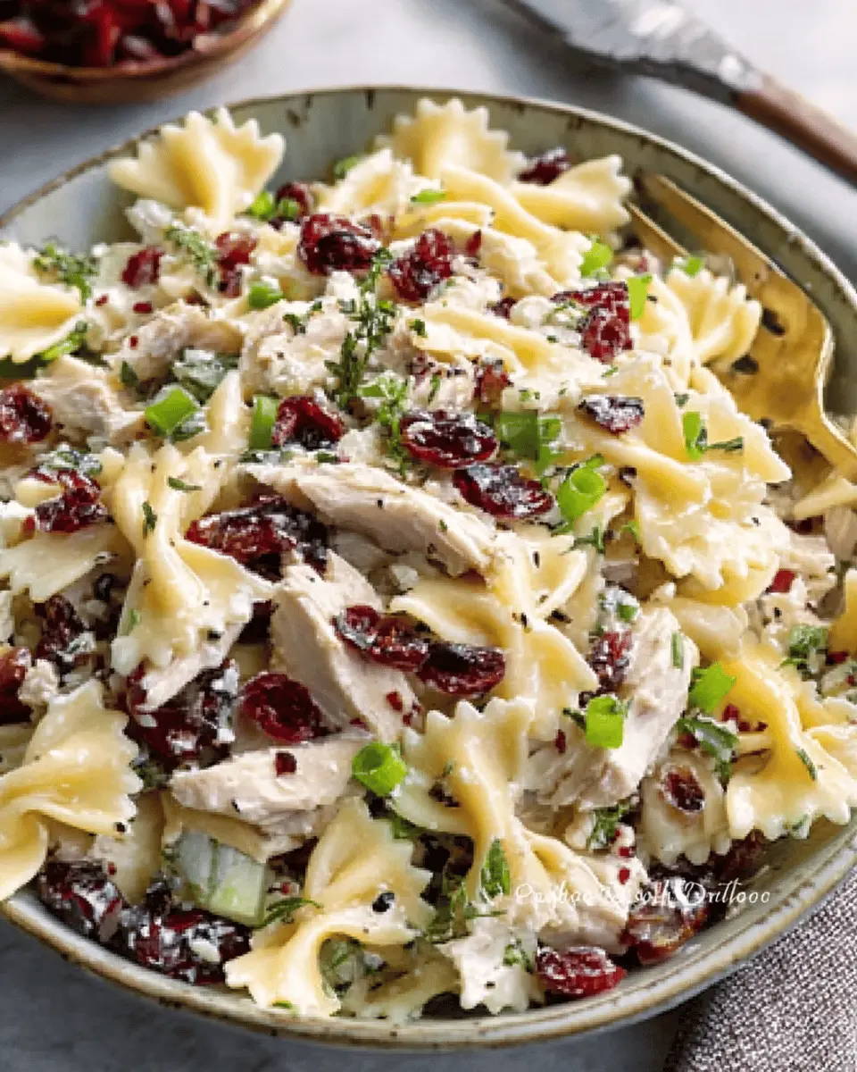 Creamy Turkey Cranberry Pasta Salad: The Best Comfort Dish