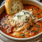 Crockpot Chicken Parmesan Soup