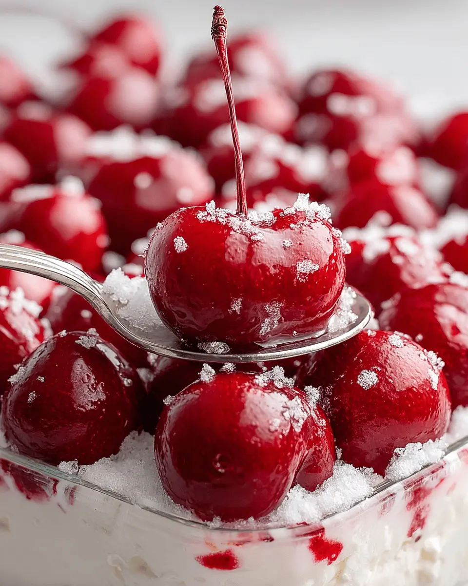 Cherries in the Snow: Indulgent Dessert with Turkey Bacon Delight
