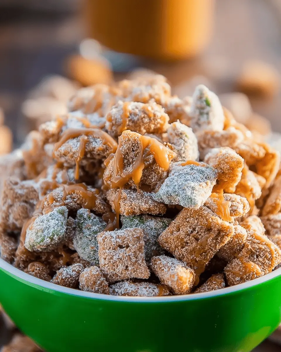 Caramel Apple Puppy Chow: Indulgent Treat for Your Sweet Tooth