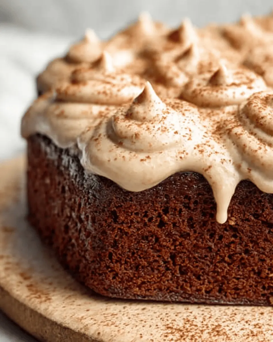 Gingerbread Cake with Cinnamon Molasses Frosting: Cozy Delight