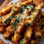 Crispy Parmesan Garlic Zucchini Fries