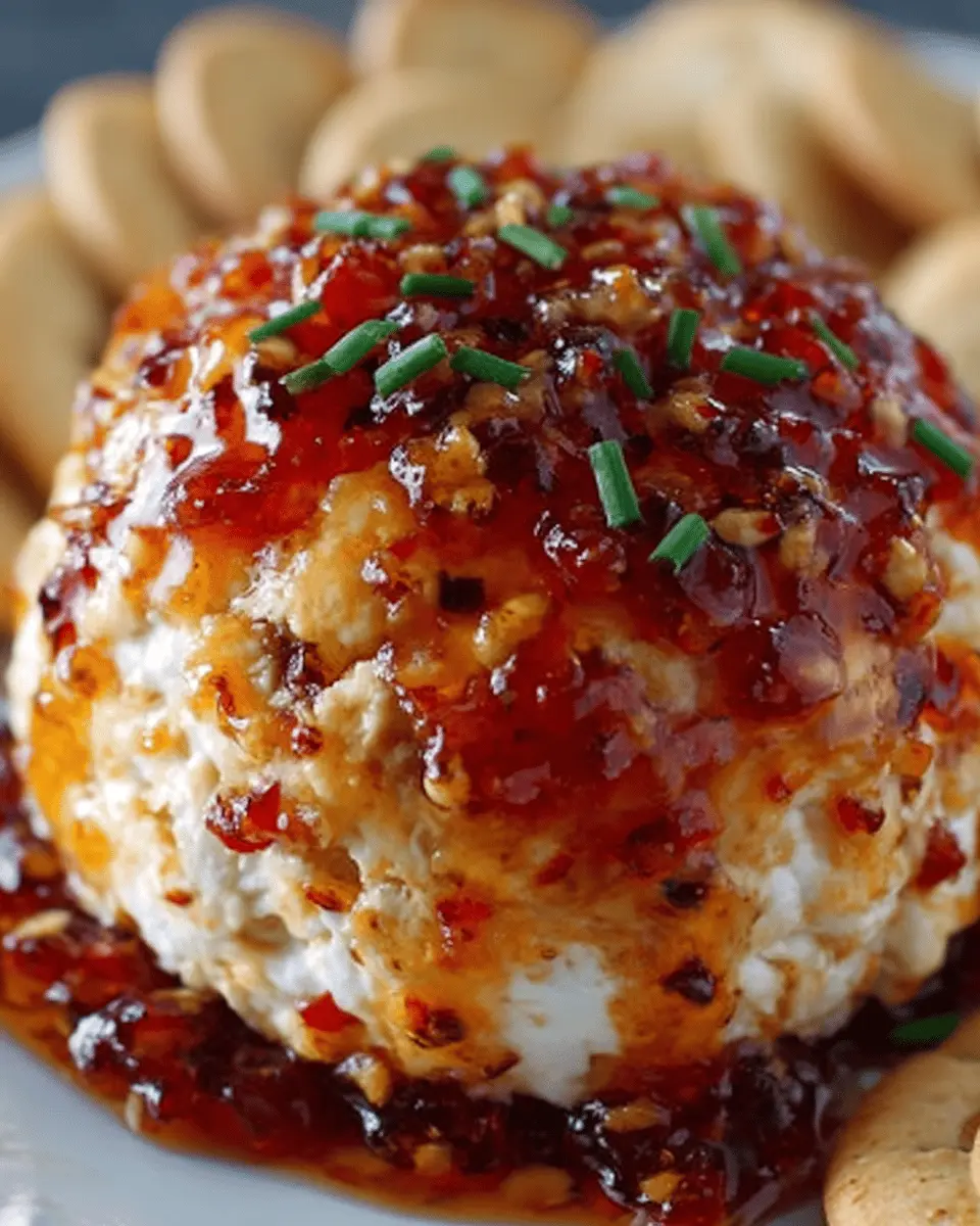 Sweet and Spicy Pepper Jelly Cheeseball