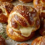 Mozzarella Stuffed Soft Pretzels