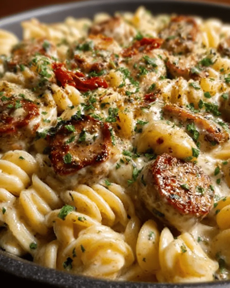 Creamy Pepper Jack Chicken & Sausage Pasta: A Cozy Dinner Delight