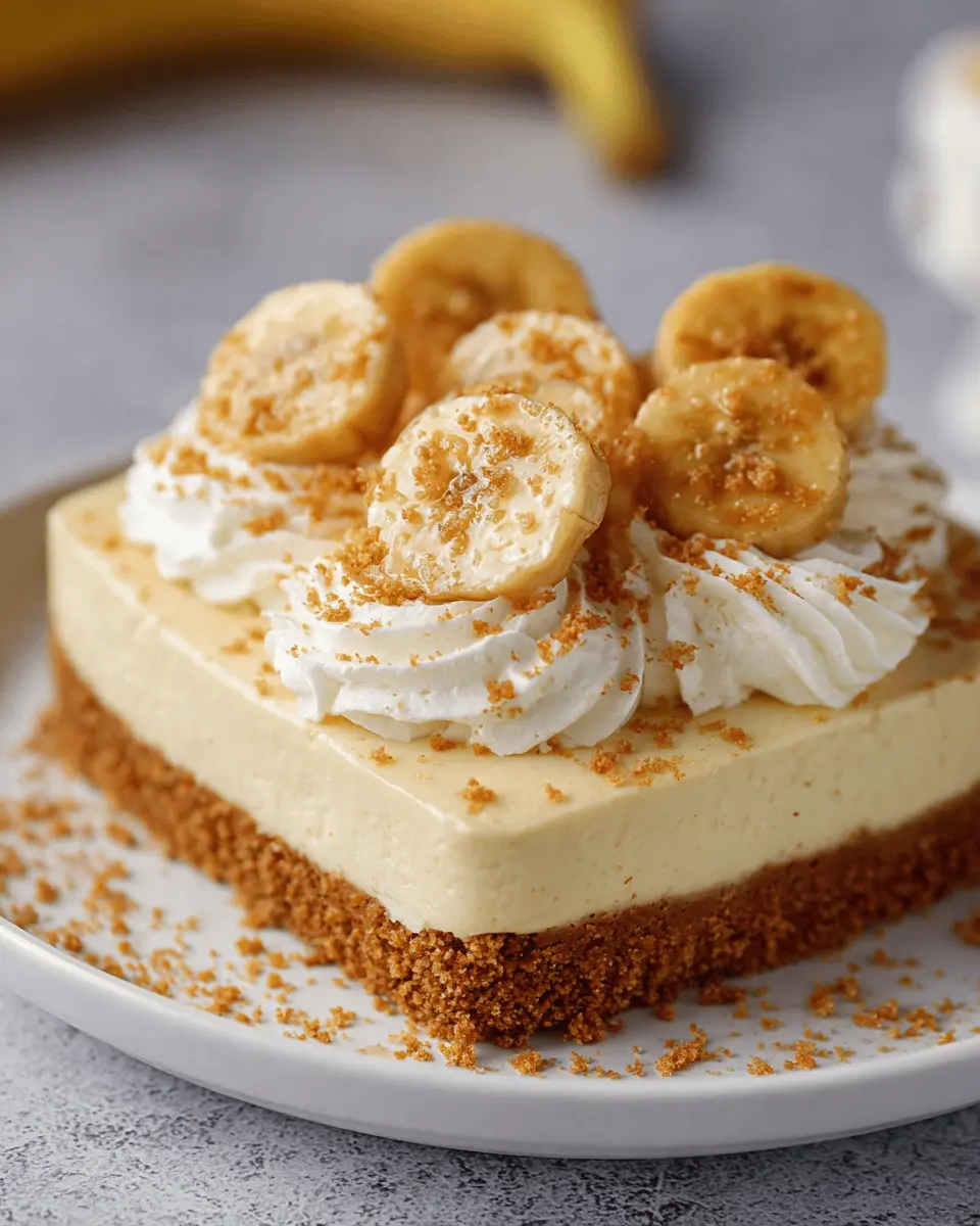 No Bake Banana Pudding Cheesecake: The Best Easy Dessert Delight