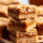 Caramel Pecan Blondie Bars