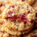 Buttery Raspberry Crumble Cookies