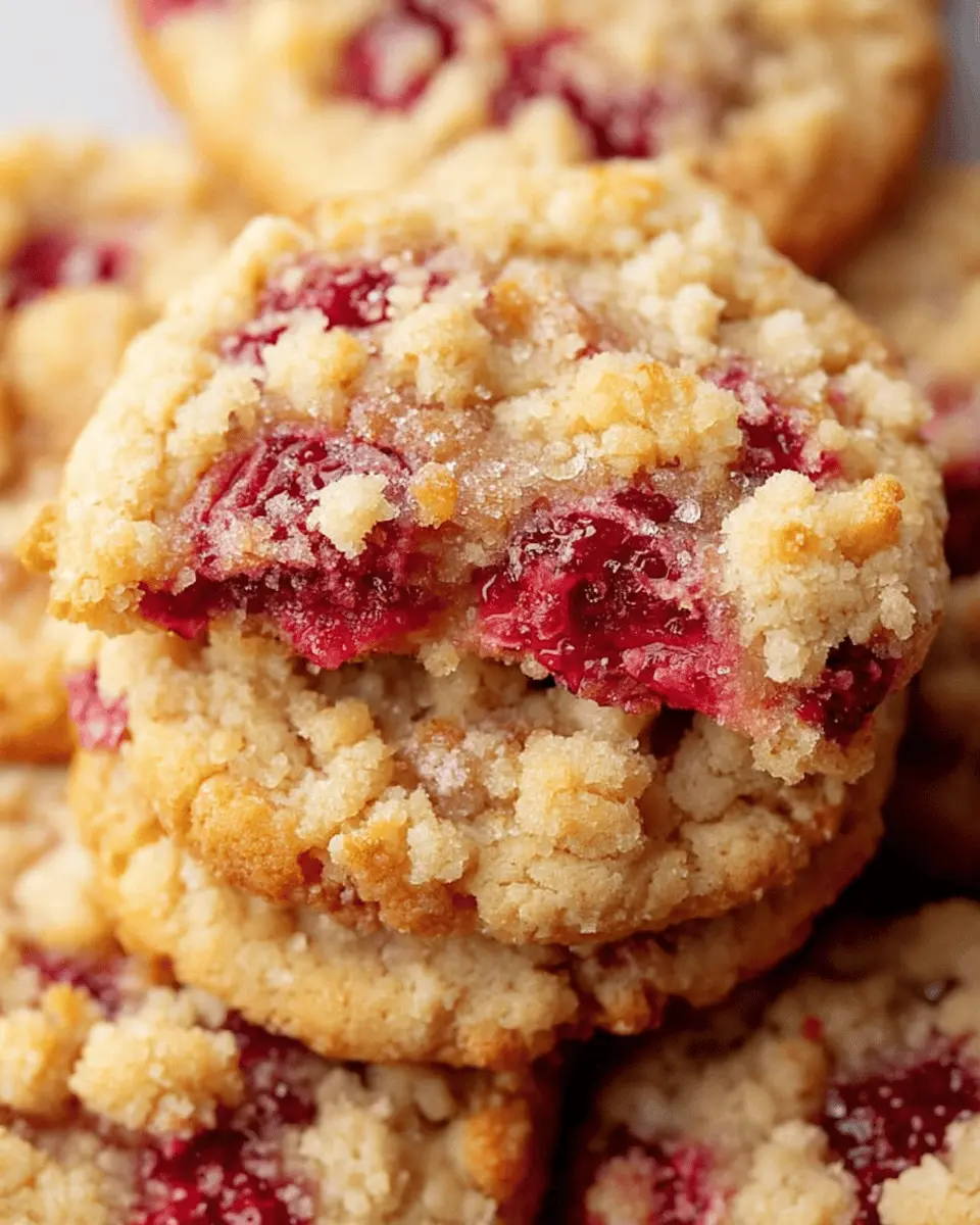 Buttery Raspberry Crumble Cookies: The Best Homemade Treat