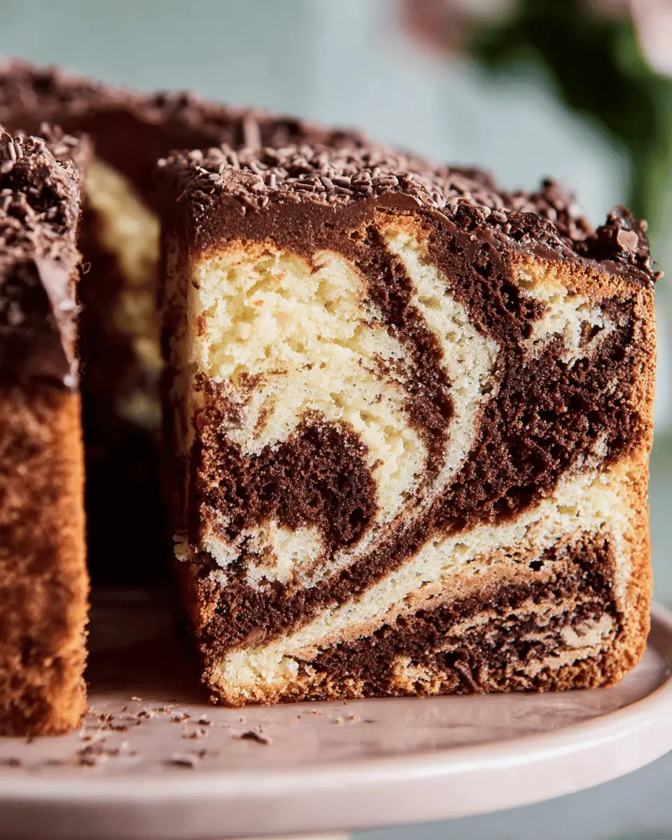 Perfectly Moist Marble Cake: A Simple Indulgence for Everyone