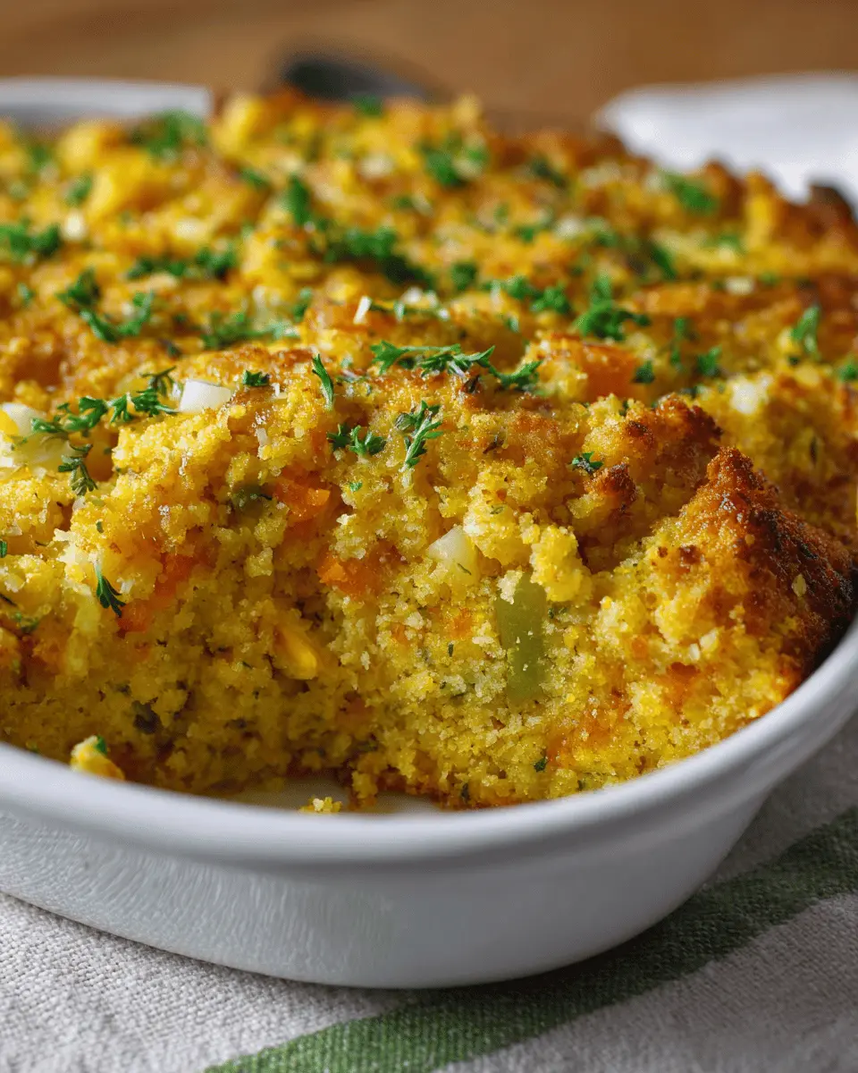 Mama’s Cornbread Dressing: The Best Turkey Bacon & Chicken Ham Delight