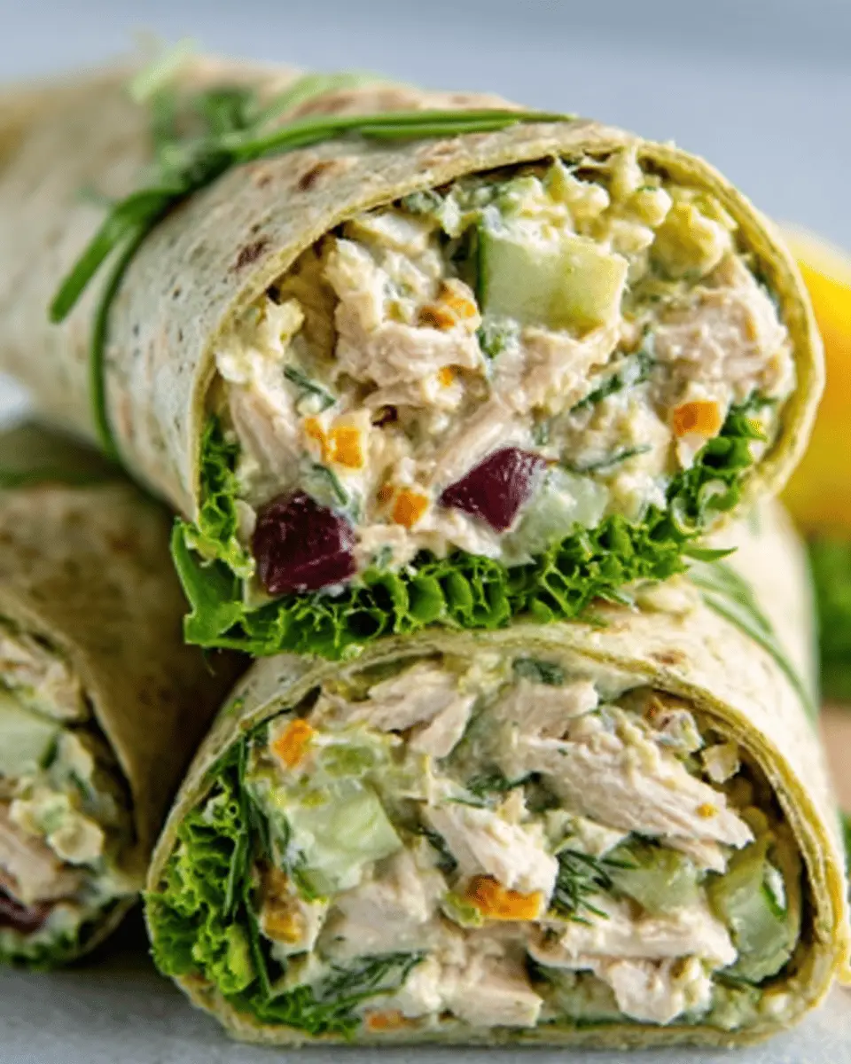 Dill Pickle Chicken Salad Wraps: Easy, Cool, and Tangy Delight